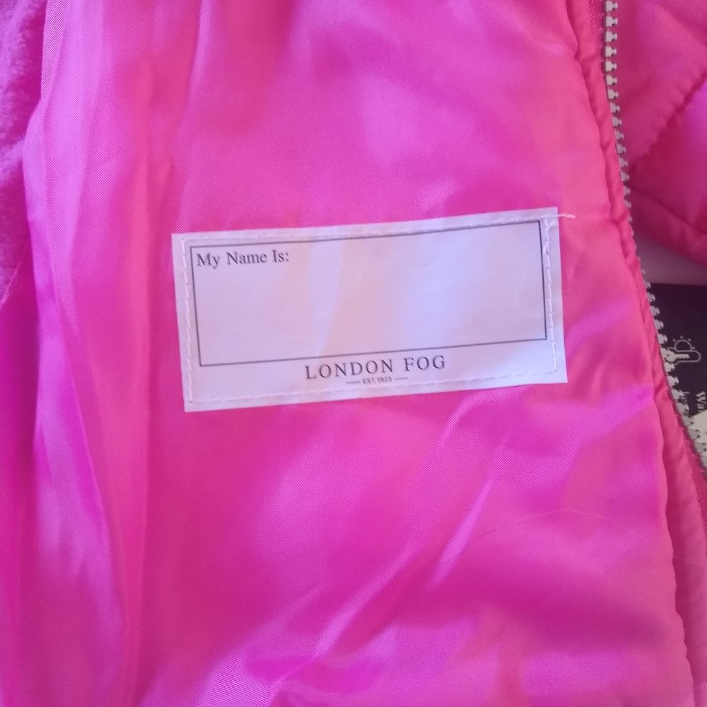NWT London Fog Pink Jacket 4T - Picture 7 of 8